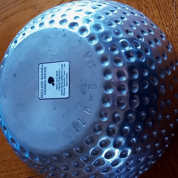 Holland Boone Polished Pewter Dimpled Bowl - Picture 4 of 9
